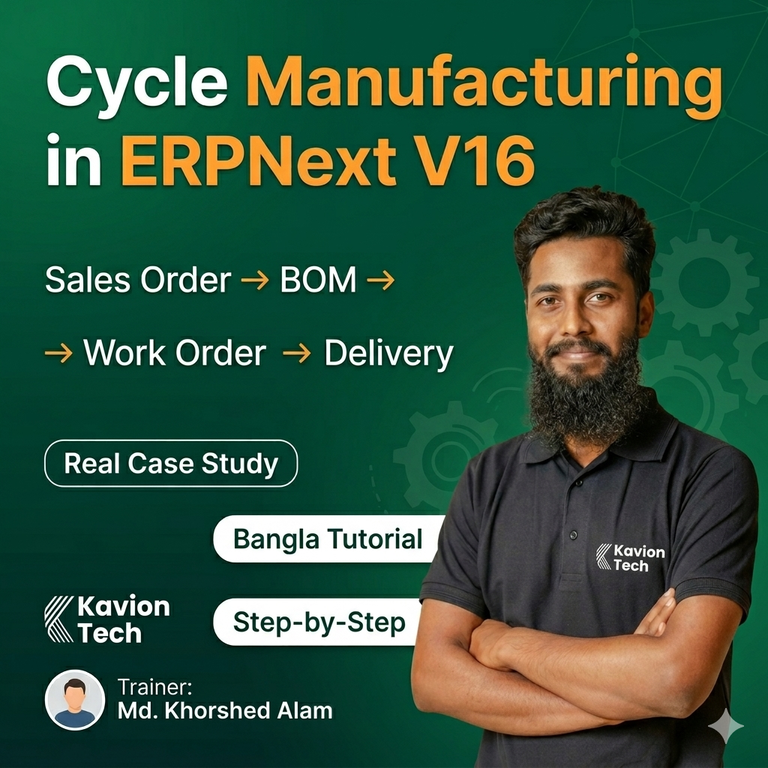 How We Managed Cycle Manufacturing Process in ERPNext - Cover Image